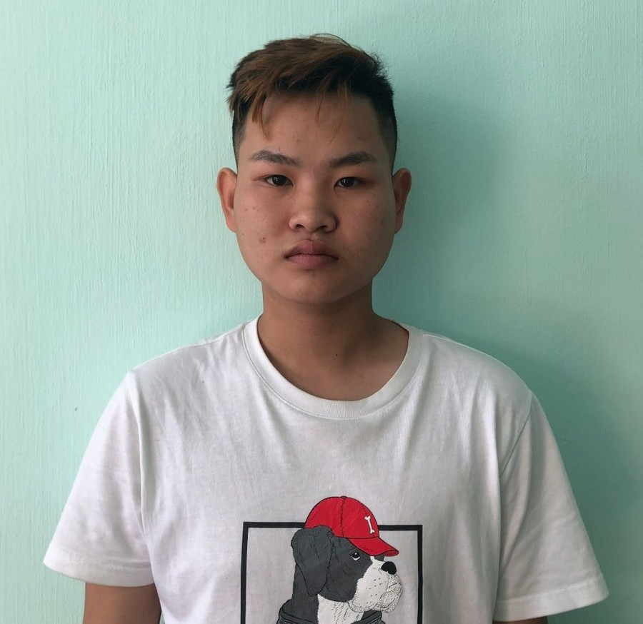 Lê Quốc Trí tại cơ quan công an. Ảnh: Công an Gia Lai.