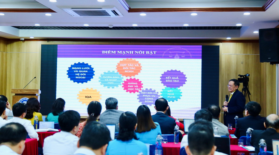 GS.TSKH Đặng Ứng Vận báo cáo kết quả khảo sát và đưa ra khuyến nghị cho Trường. GS.TSKH Đặng Ứng Vận báo cáo kết quả khảo sát và đưa ra khuyến nghị cho Trường.
