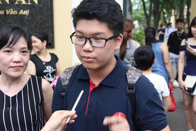 Thí sinh Vũ Minh Hoàng