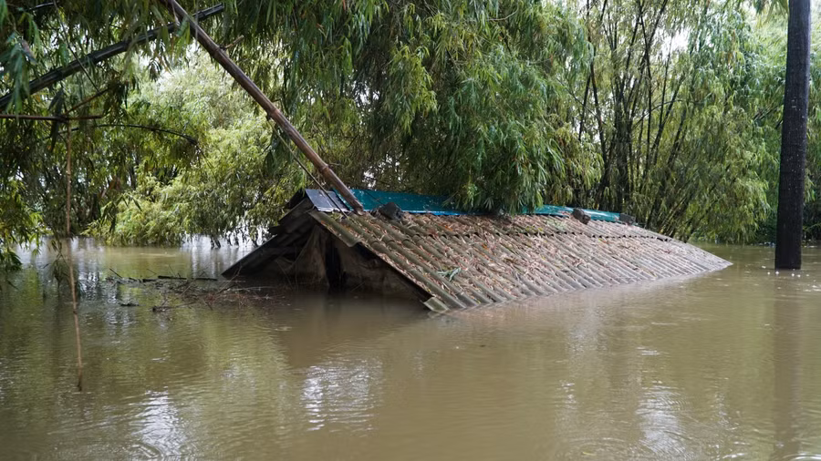 Có những điểm ngập sâu khoảng 2m.
