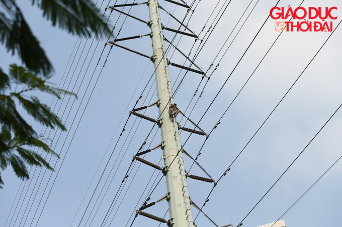 Vào khoảng 14h30 người dân tại khu vực đường Tố Hữu (Hà Đông, Hà Nội) phát hiện 1 thanh niên có biểu hiện bất thường trèo lên cột điện cao thế.