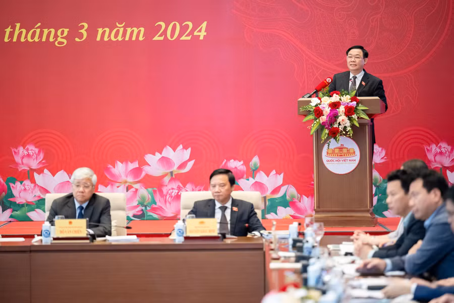 Chủ tịch Quốc hội Vương Đình Huệ nhấn mạnh nhiều nhiệm vụ trọng tâm trong thời gian tới.