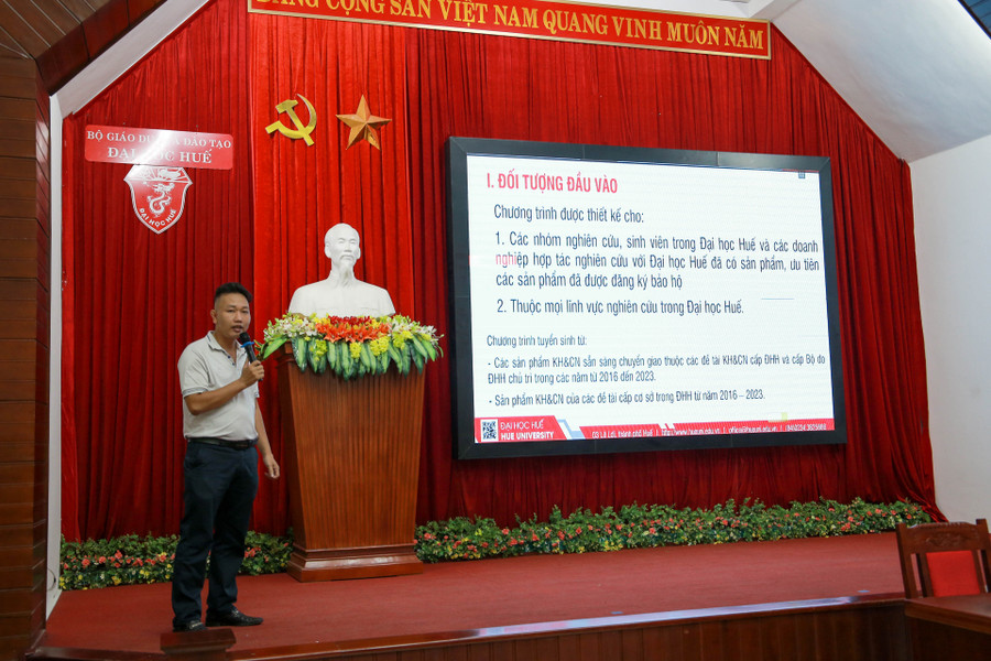 Trung tâm Khởi nghiệp và Đổi mới sáng tạo (ĐH Huế) giới thiệu chương trình Ươm tạo nhằm thương mại hóa sản phẩm khoa học và công nghệ và tiêu chí tuyển chọn dự án tham gia chương trình. Trung tâm Khởi nghiệp và Đổi mới sáng tạo (ĐH Huế) giới thiệu chương trình Ươm tạo nhằm thương mại hóa sản phẩm khoa học và công nghệ và tiêu chí tuyển chọn dự án tham gia chương trình.