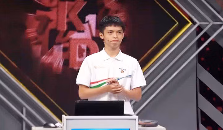 Em Nguyễn Minh Triết là học sinh thứ 6 của Trường THPT chuyên Quốc học - Huế vào Chung kết năm "Đường lên đỉnh Olympia".