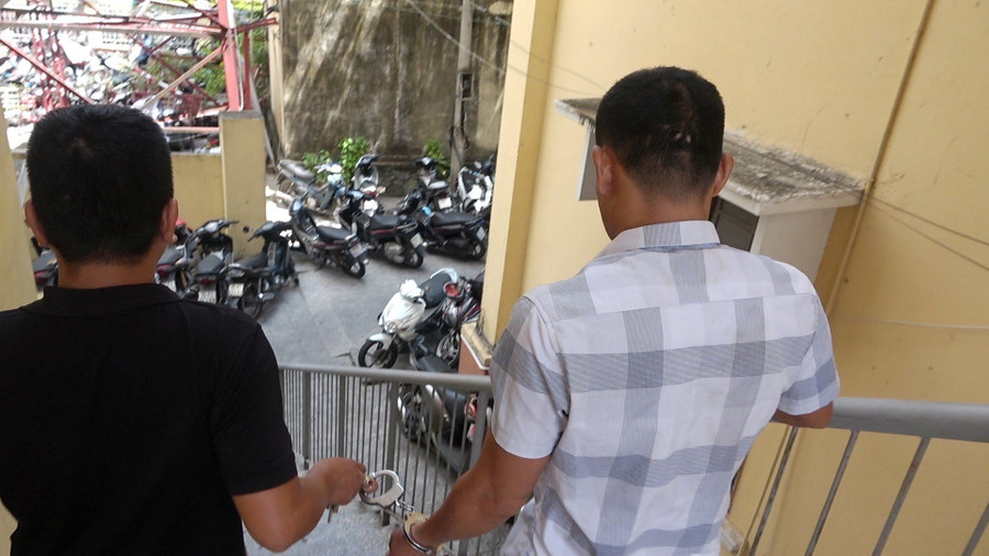 Công an TP Huế đã bắt tạm giam Trần Ngọc Vinh (Ảnh: Công Quang).