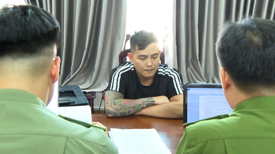 Trần Tuấn Anh tại cơ quan Công an. (Ảnh: CACC) Trần Tuấn Anh tại cơ quan Công an. (Ảnh: CACC)