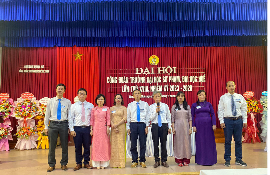 Ra mắt Ban chấp hành Công đoàn Trường ĐH Sư phạm, ĐH Huế nhiệm kỳ 2023 - 2028.