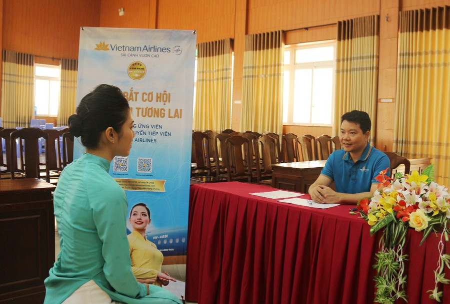 Gian phỏng vấn của Vietnam Airlines.