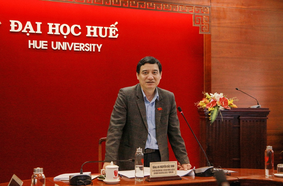 Chủ nhiệm Ủy ban Văn hóa, Giáo dục Quốc hội khóa XV cho nhiều ý kiến về việc phát triển ĐH Huế thành ĐH Quốc gia.