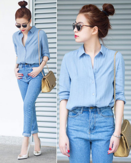 Mặc sơ mi đẹp như sao Hàn không khó - Ảnh 5 Mac so mi dep nhu sao Han khong kho - Anh 5