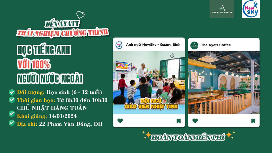 Chương trình học của Trung tâm Anh ngữ NewSky.