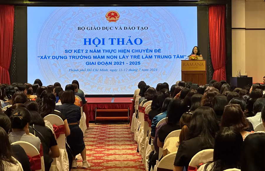 Ghi nhận từ xây dựng trường mầm non lấy trẻ làm trung tâm. 