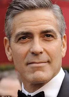 George Clooney phẫu thuật thẩm mỹ? ảnh 1 George Clooney tại giải Oscar năm 46 tuổi và anh ngày hôm qua tại London Film Festival
