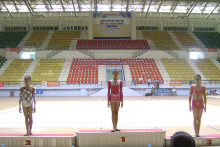 Ngọc An đã gây bất ngờ khi giành HCV ở nội dung đơn môn Lụa