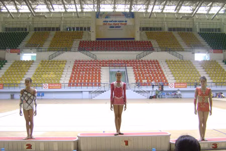 Ngọc An đã gây bất ngờ khi giành HCV ở nội dung đơn môn Lụa