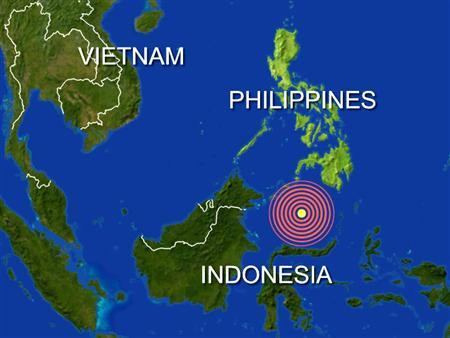Vị trí trận động đất ở Philippines Vị trí trận động đất ở Philippines