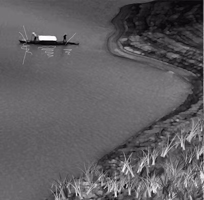 Dòng sông đau đớn với những vết thương trên mình bởi sự tàn nhẫn qua quá trình khai thác cát