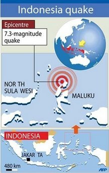 Động đất mạnh xảy ra ở Maluku Động đất mạnh xảy ra ở Maluku