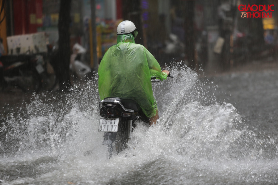 Điểm ngập cao nhất tại đây lên tới khoảng 60cm