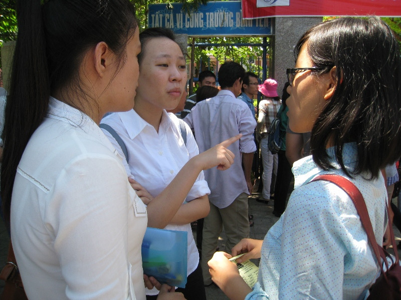 Trao đổi sau khi làm bài thi