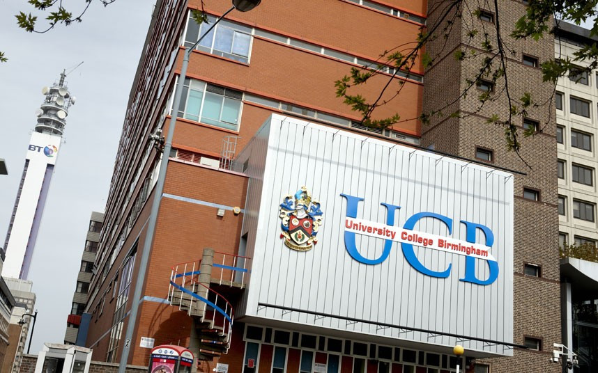 12. University College Birmingham Average annual cost of degree: £7,420 Awarded full university status last year, 2012, University College Birmingham is based on two sites, Summer Row is in the city centre, while Richmond House is nearby. A new campus will be ready for the 2013/14 academic year, which includes a 24-hour flexible learning centre, a cafe and a dedicated Postgraduate Centre.