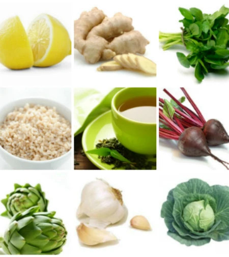 Những thực phẩm giúp cơ thể đượcthanh lọc. Ảnh:Pinterest.
