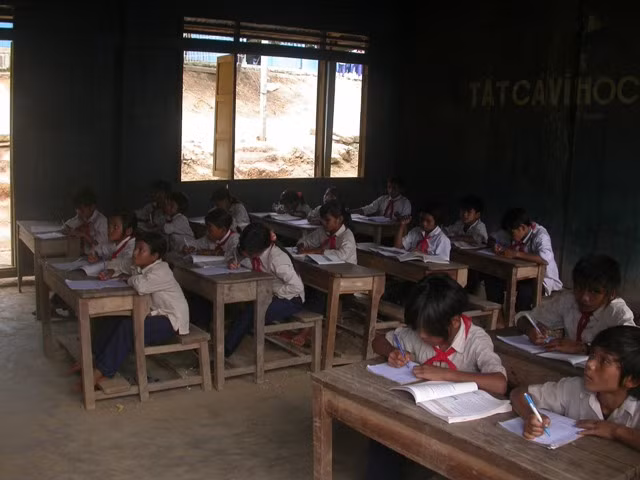 Nhữnghọc sinh trường THCS Trà Linh