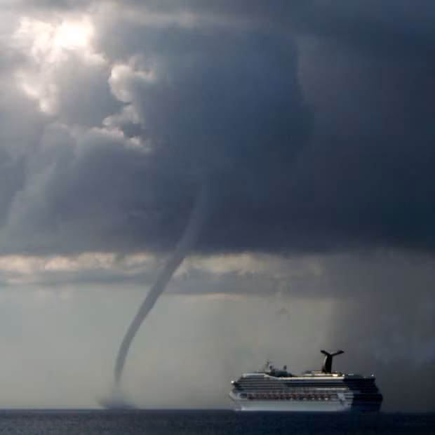 Telegraph reader Yael Shechter Kilbride spotted this waterspout in Grand Cayman, Cayman Islands. Yael says the cruise ship sailed right to it and once it got there the water sprout evaporated. If you have a photograph you’d like us to consider for a picture gallery, please email it to mypic@telegraph.co.uk, supplying a little info on where and how the picture was taken.