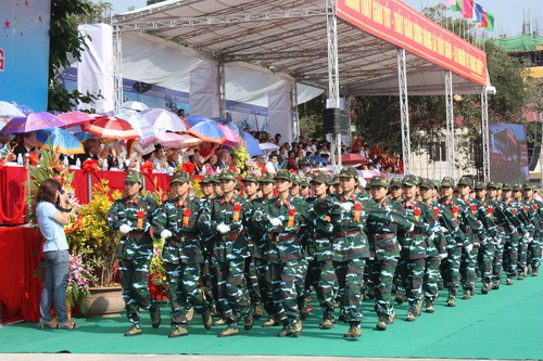 Diễu hành chào mừng (Ảnh: gdtd.vn)