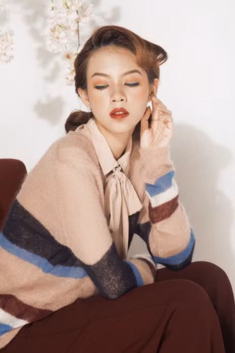 Phi Phuong Anh lanh lung trong bo anh mua xuan - Anh 7