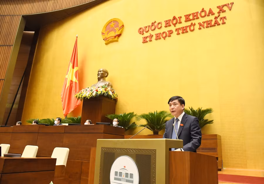 Tổng Thư ký Quốc hội, Chủ nhiệm Văn phòng Quốc hội Bùi Văn Cường phát biểu