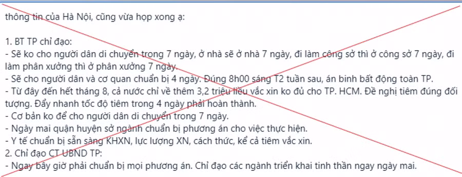 Thông tin giả được lan truyền trên mạng xã hội.