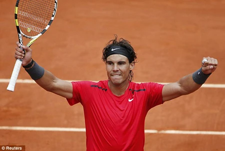 Nadal tiến gần tới danh hiệu thứ 7 tại Roland Garros