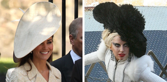 Phong cách thời trang đối lập của Kate Middleton với Lady Gaga