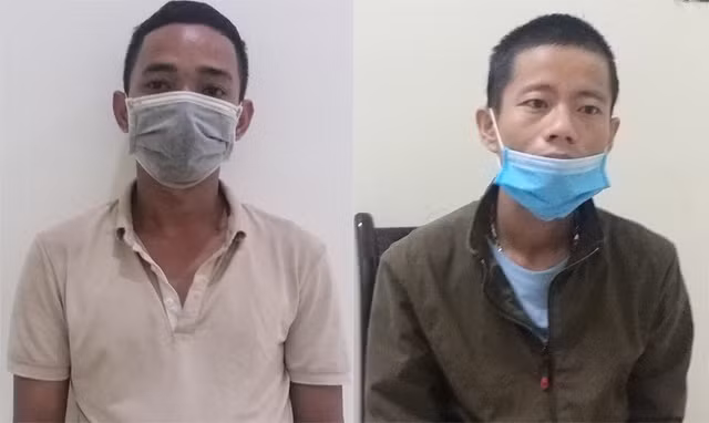 Hai đối tượng Nguyễn Văn Trường và Ngô Minh Binh bị bắt gi