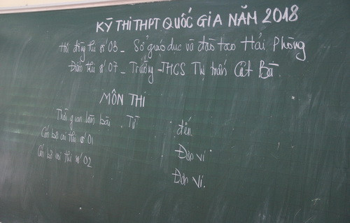 Các phòng thi đã chuẩn bị chu đáo từ những chi tiết nhỏ nhất