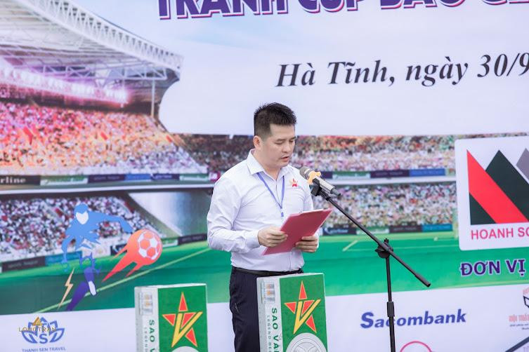 Ông Nguyễn Tiến Trình - Phó Chủ tịch, Tổng Thư ký Hiệp hội Doanh nghiệp tỉnh, phát biểu tại lễ khai mạc. Ông Nguyễn Tiến Trình - Phó Chủ tịch, Tổng Thư ký Hiệp hội Doanh nghiệp tỉnh, phát biểu tại lễ khai mạc.