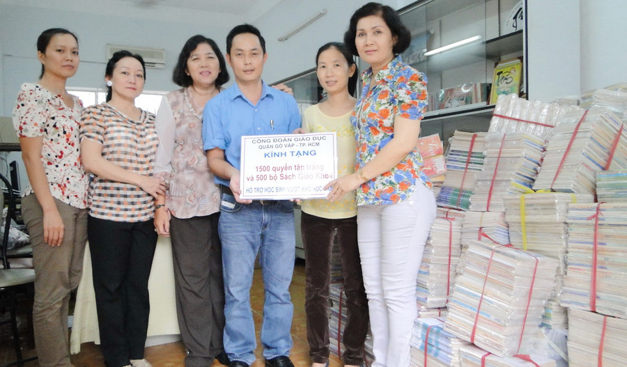 CĐGD quận Gò Vấp tiếp tục đồng hành cùng chương trình &quot;Tiếp sức đến trường&quot;