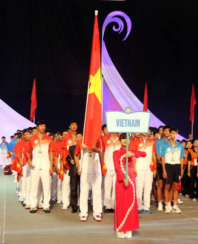 Đoàn thể thao HS Việt Nam tham dự với một lực lượng hùng hậu với 721 VĐV, HLV, cán bộ và trọng tài, tham gia tranh tài ở đầy đủ 9 môn thi Đoàn thể thao HS Việt Nam tham dự với một lực lượng hùng hậu với 721 VĐV, HLV, cán bộ và trọng tài, tham gia tranh tài ở đầy đủ 9 môn thi