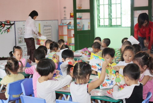 Tốt nghiệp mẫu giáo, trẻ đã được trang bị đủ kiến thức, kỹ năng để sẵn sàng vào lớp 1 (Ảnh: KT)