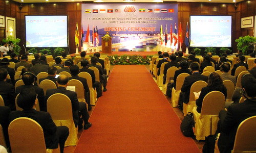 Quang cảnh Hội nghị Hội nghị các quan chức cấp cao ASEAN về phòng chống tội phạm xuyên quốc gia (SOMTC) lần thứ 13