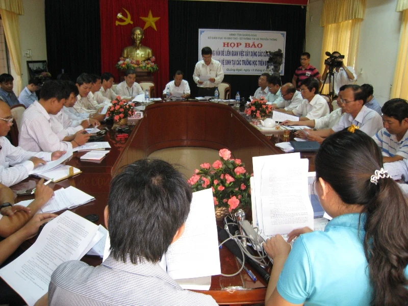 Quảng Ngãi: Khắc phục thiếu sót trong triển khai công trình vệ sinh trường học