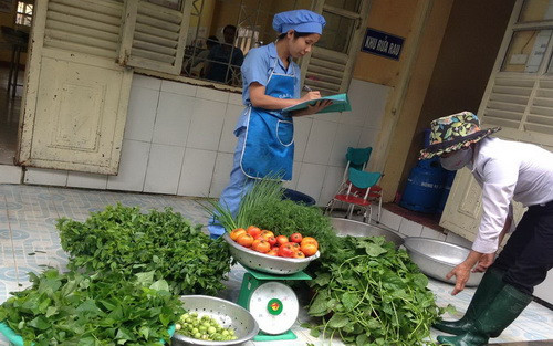 Nhiều năm nay, nhà trường không phải nhập rau từ bên ngoài cho bữa ăn bán trú. Nhiều năm nay, nhà trường không phải nhập rau từ bên ngoài cho bữa ăn bán trú.