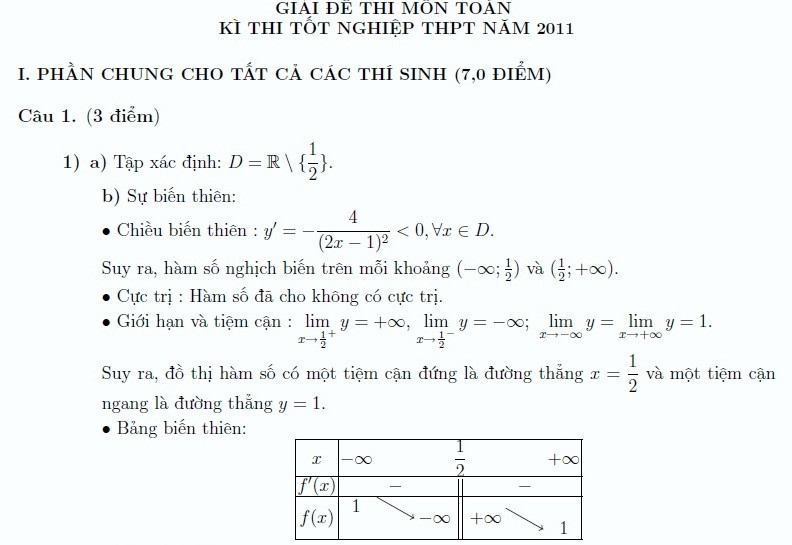 Gợi ý đáp án môn Toán ảnh 2 Gợi ý đáp án môn Toán ảnh 2