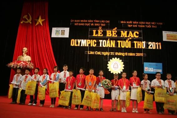 Bế mạc và trao giải Olympic Toán Tuổi thơ 2011