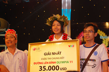 Nhà vô địch Olympia 2011 là thí sinh nữ duy nhất