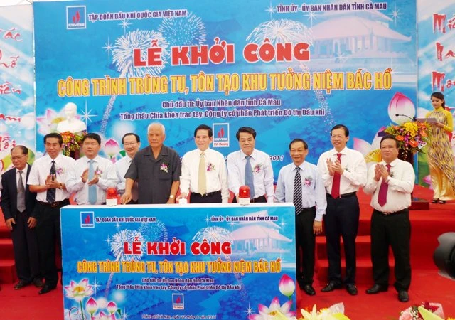 Khởi công trùng tu, tôn tạo Khu tưởng niệm Bác Hồ