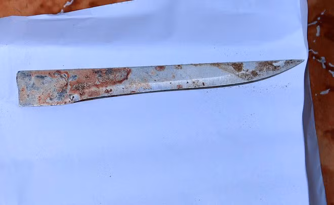 Hung khí Nghĩa dùng để gây án. Ảnh: Thanh niên