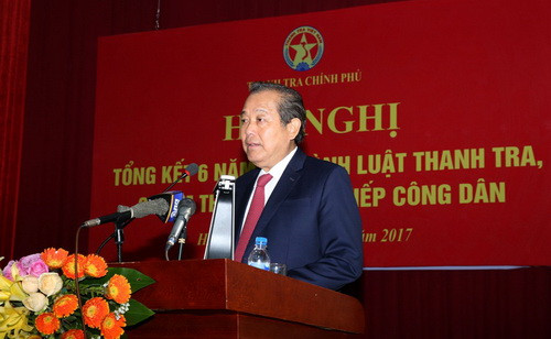 Phó Thủ tướng Trương Hòa Bình phát biểu tại hội nghị. Ảnh: VGP Phó Thủ tướng Trương Hòa Bình phát biểu tại hội nghị. Ảnh: VGP