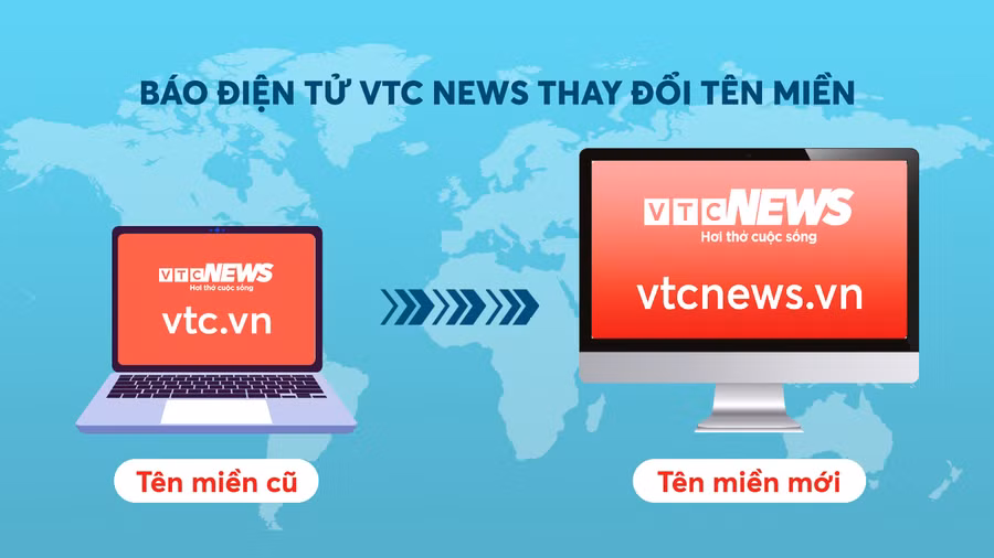 Báo điện tử VTC News đổi tên miền vtc.vn sang vtcnews.vn 